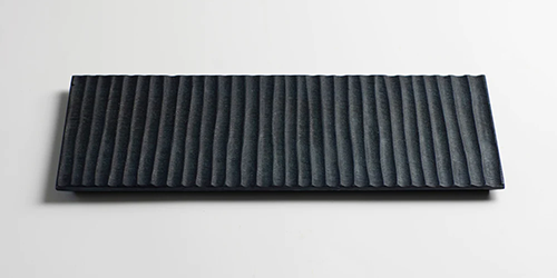 WOOD PLATE ナラ/木彫-藍染