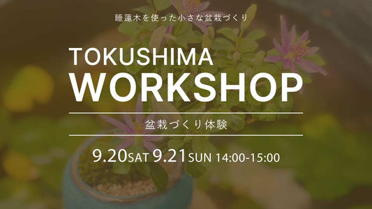 【tokushima】9/20（土）、21（日） ワークショップ開催のお知らせ