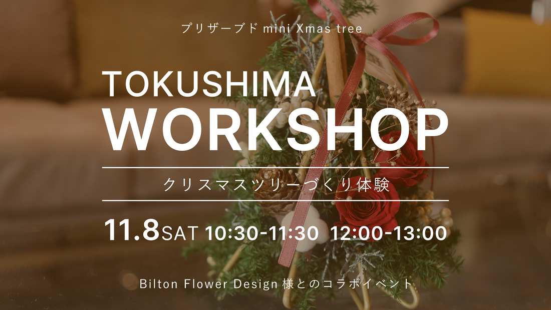 【tokushima】11/8（土）ワークショップ開催のお知らせ