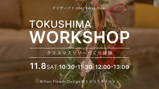 【tokushima】11/8（土）ワークショップ開催のお知らせ